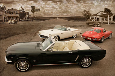 Classic cars montage